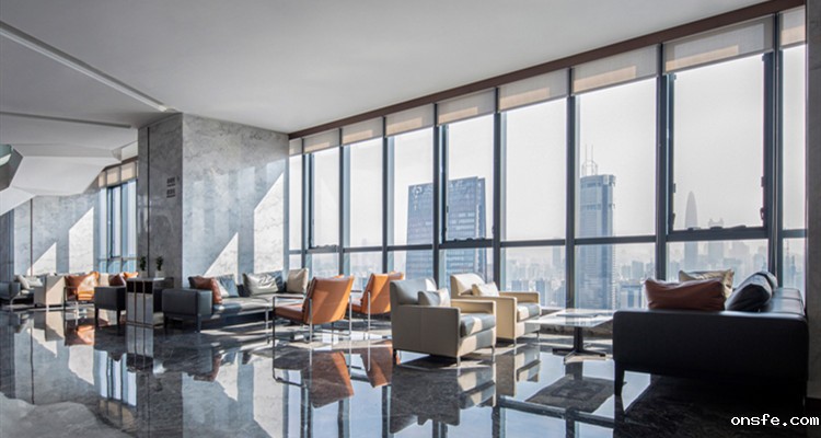 onsfe为汉国中心设计商务接待洽谈空间实拍图