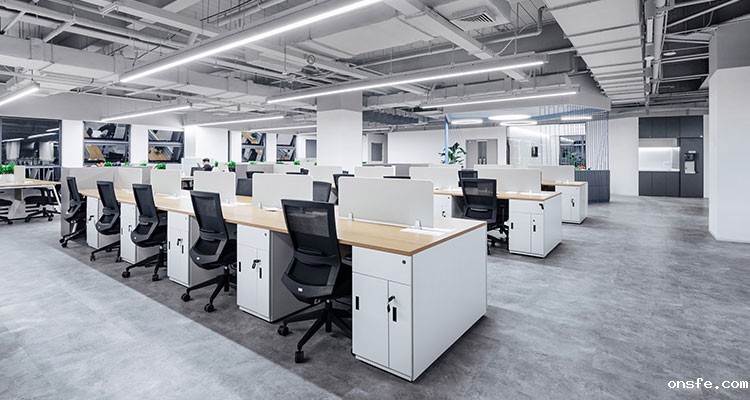onsfe为宝尊电商设计的职员办公空间实拍图
