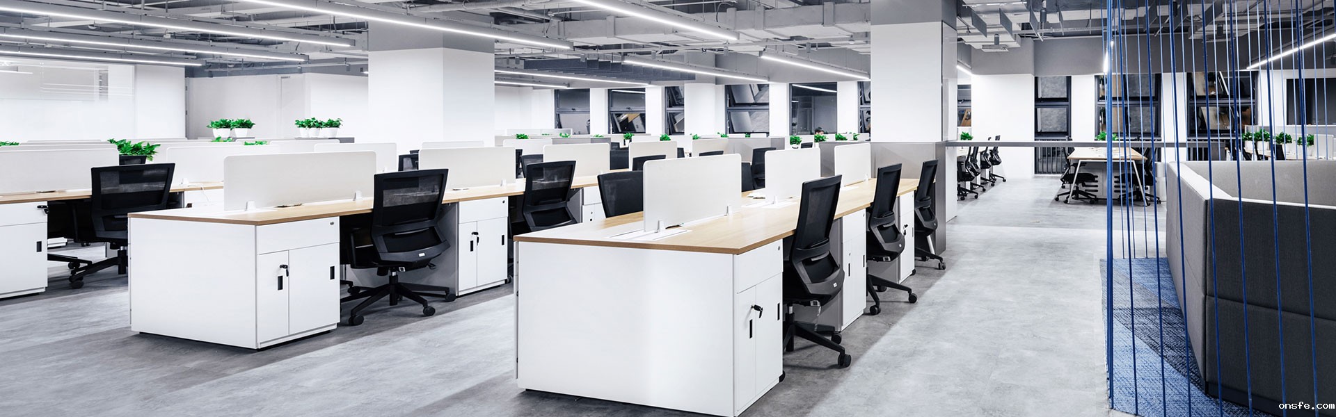 onsfe为宝尊电商设计的职员办公空间实拍图