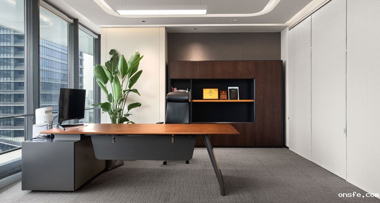 onsfe为天合富家设计高管办公室实拍图